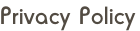 Privacy Policy